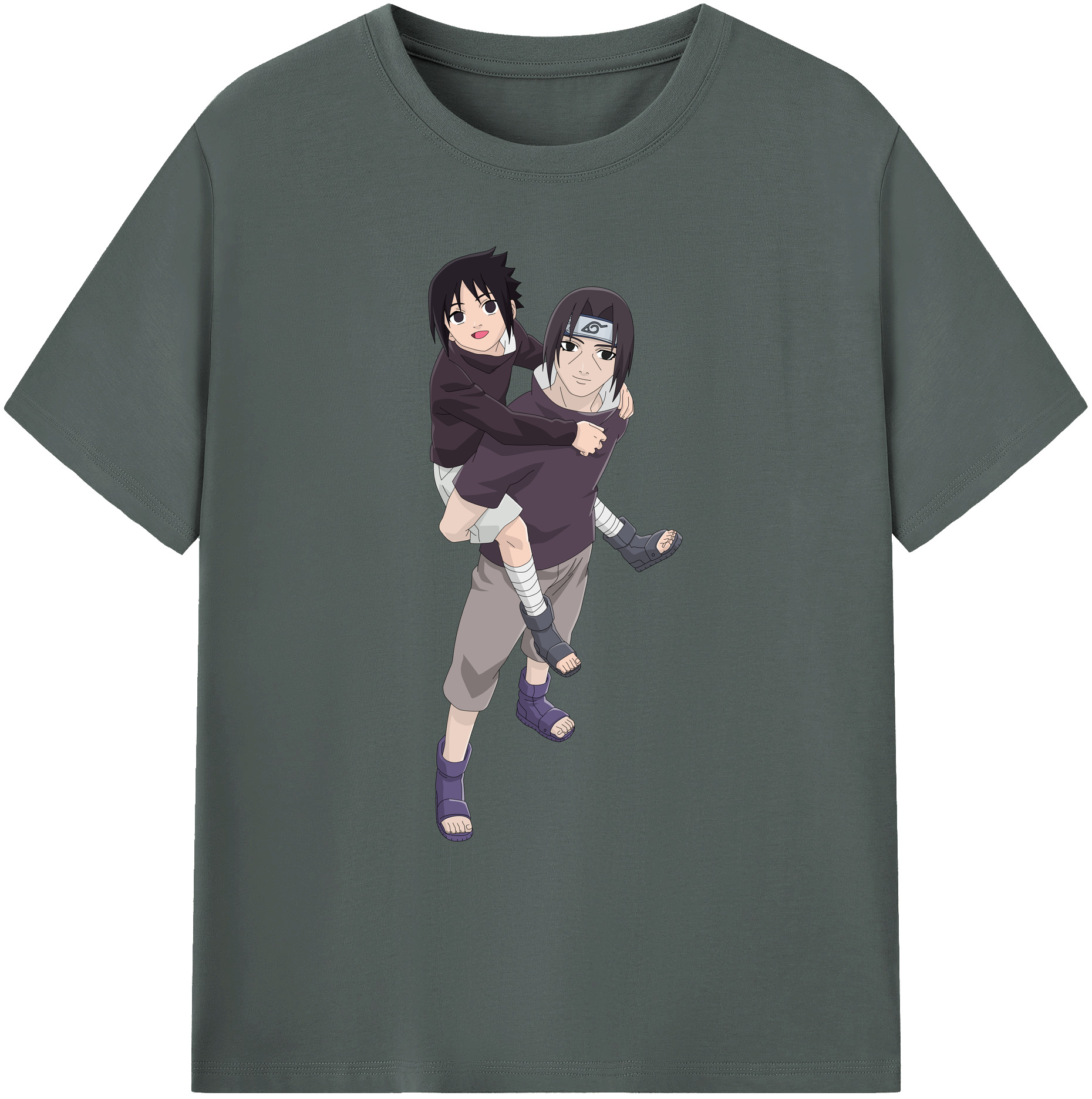 （画像用） NARUTO -ナルト- うちは イタチ Uchiha Itachi 綿100％ メンズ半袖Tシャツ｜肌触りやわらか＆通気性
